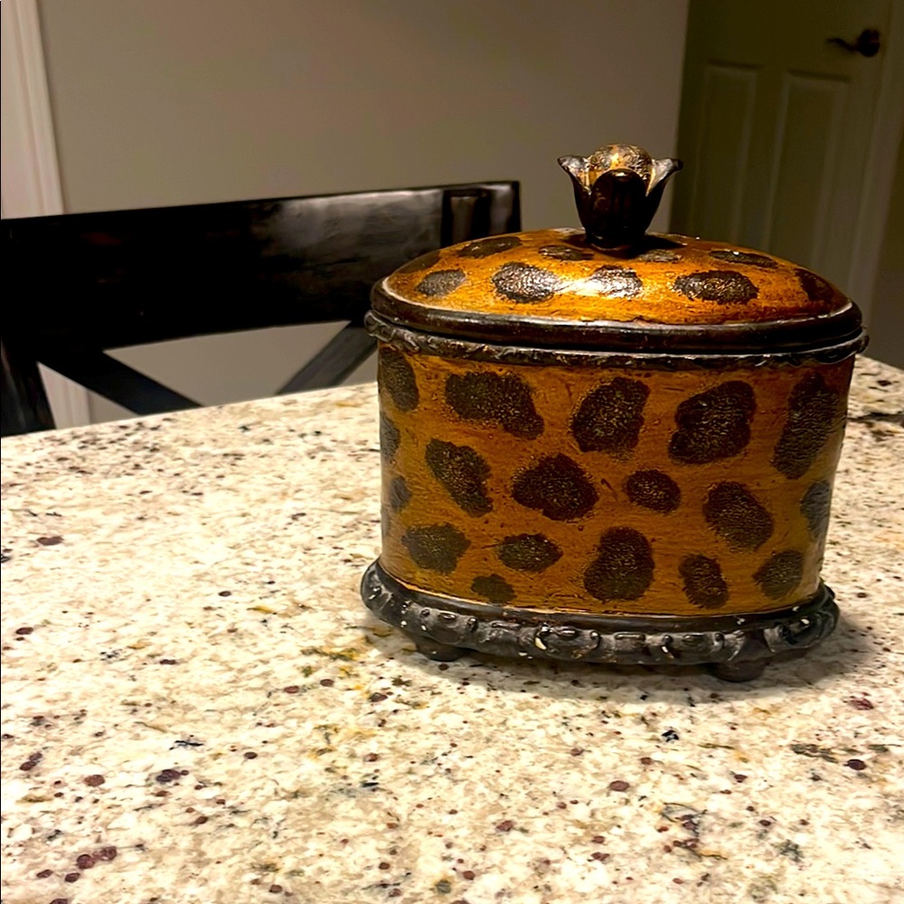 Leopard Print Decorative Box